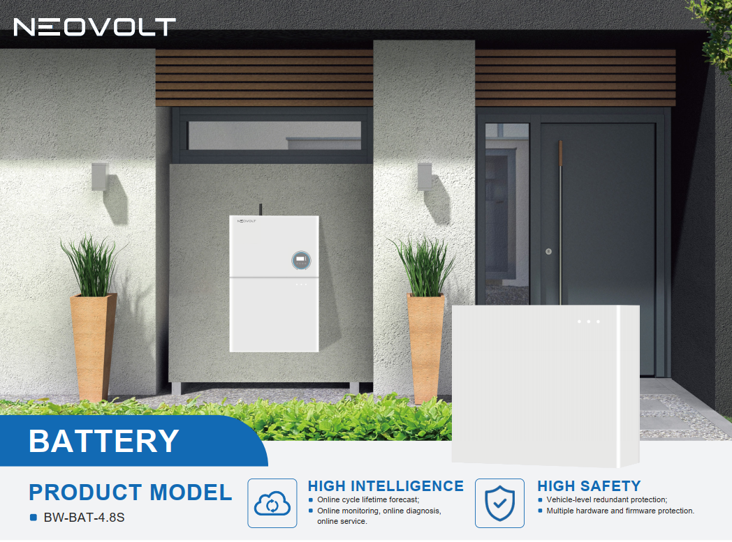Add on 4.8kwh Neovolt Battery compactible with 3 phase TPH10K Neovolt inverter