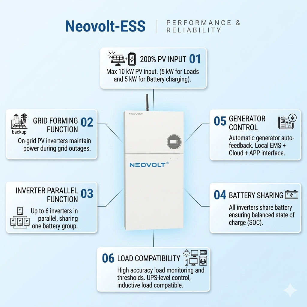 Neovolt all in one battery white version