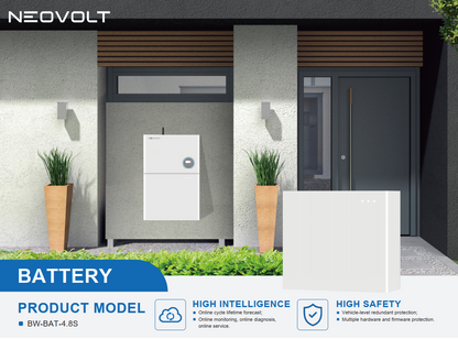 Add on 4.8kwh Neovolt Battery compactible with 3 phase TPH10K Neovolt inverter