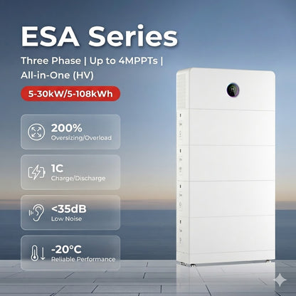 The Ultimate All-in-One Powerhouse: Goodwe ESA 10kw single phase inverter+3*8.3kwh battery pack